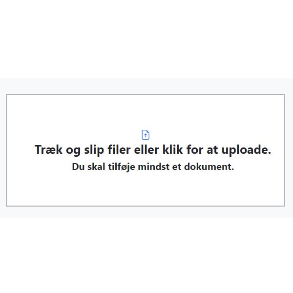 Signator - upload dokumenter der skal undeskrives digitalt